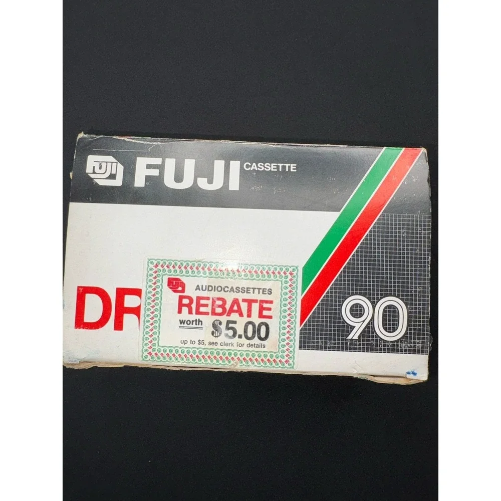 Lot Of 10 Gently Used Audio Tapes 8 Fuji DR 90 Tapes 1 Sony 1 Memorex With Box